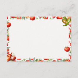 Chips 'N Salsa Blank Recept Kaart