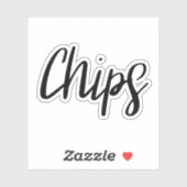 Chips Opslag Sticker (Vel)