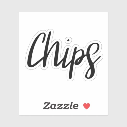 Chips Opslag Sticker (Vel)