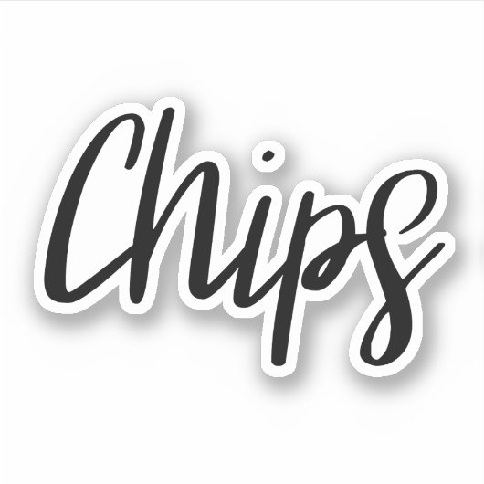 Chips Opslag Sticker (Voorkant)