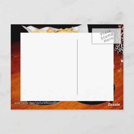 Chips & Salsa Briefkaart (Achterkant)