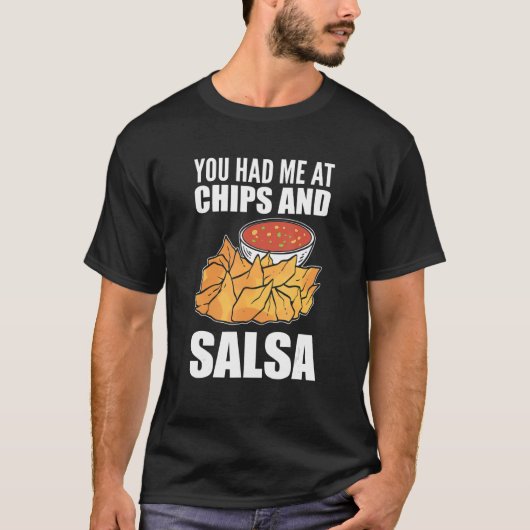 Chips & Salsa Foodie T-shirt (Voorkant)