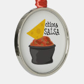 Chips & Salsa Metalen Ornament (Rechts)
