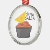 Chips & Salsa Metalen Ornament (Links)