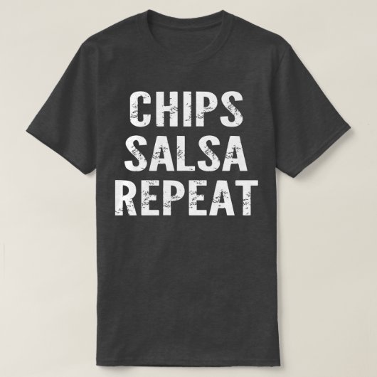 Chips Salsa Repeteren T-shirt (Design voorkant)