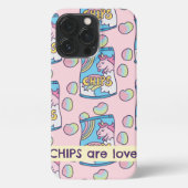 Chips zijn liefde iPhone hoesje (Achterkant)