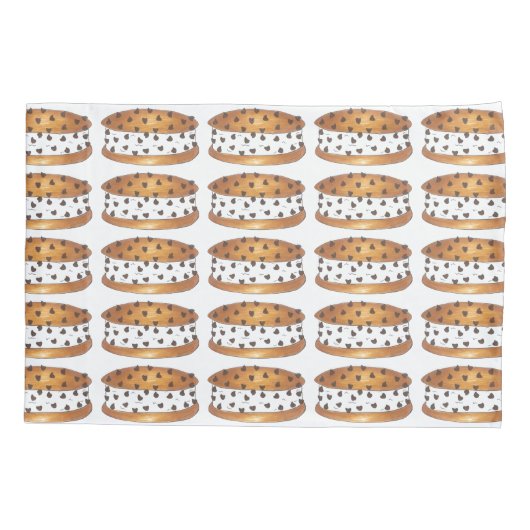 Chipwich Chocolate Chip Cookie Cream Sandwich Kussensloop (Achterkant)