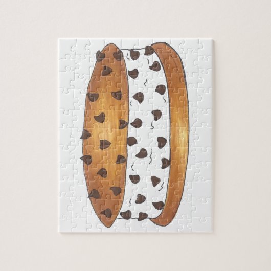Chipwich Chocolate Chip Cookie Cream Sandwich Legpuzzel (Verticaal)