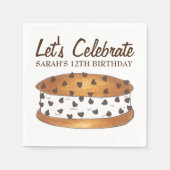 Chipwich Chocolate Chip Cookie Cream Sandwich Servet (Voorkant)