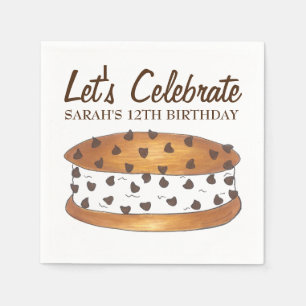 Chipwich Chocolate Chip Cookie Cream Sandwich Servet