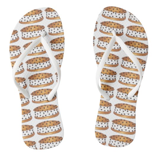 Chipwich Chocolate Chip Cookie Cream Sandwich Teenslippers (Voetbed)