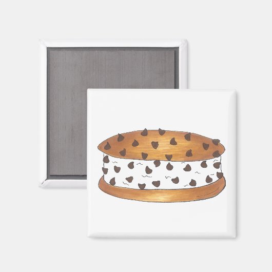Chipwich Chocolate Chip Ice Cream Sandwich Magnet (Voorkant / Achterkant)