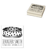 Chipwich Cookie Ice Cream Sandwich Foodie Adres Rubberstempel (Gestempeld)