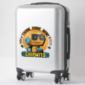ChipWits: "Denk na. Code. Win!" Sticker (Koffer)