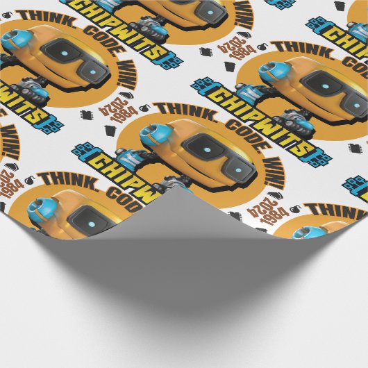 ChipWits denkt na. Code. Win! Cadeaupapier (Hoek)