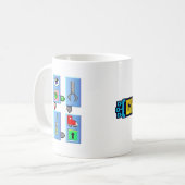 ChipWits IBOL ALS ZIE Koffieontwerp Koffiemok (Voorkant links)