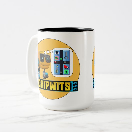 ChipWits IF SEE COFFEE-T-> PICK-UP Mok (Voorkant links)