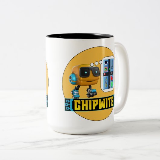 ChipWits IF SEE COFFEE-T-> PICK-UP Mok (Voorkant rechts)