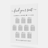 Chique 10 tafel bruiloft zitplaatsen acryl bord (Hoek)