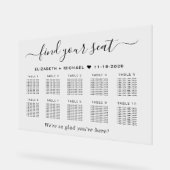 Chique 10 tafel bruiloft zitplaatsen acryl bord (Hoek)