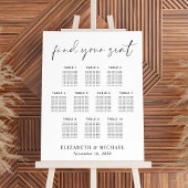 Chique 10 Tafel Bruiloft Zittingkaart Poster