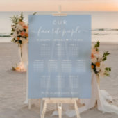 Chique 10 Tafel Stoffig Blauw Bruiloft Zitje Frost Acryl Bord