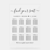 Chique 12 Tafel Bruiloft Zitje Frosted Acryl Bord (Voorkant)