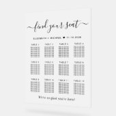 Chique 12 Tafel Bruiloft Zitje Frosted Acryl Bord (Hoek)