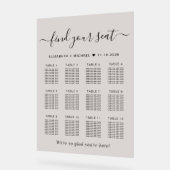 Chique 12 Tafel Taupe Bruiloft Zitje Frosted Acryl Bord (Hoek)