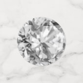 Chique 45e verjaardag & edelstenen confetti (Kleine voorkant)