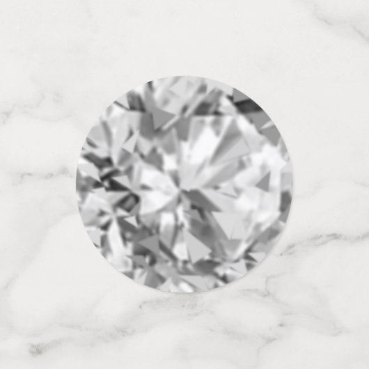 Chique 45e verjaardag & edelstenen confetti (Kleine voorkant)