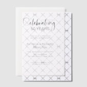 Chique 50e bruiloft Jubileum uitnodigingen (Offset (Uitnodiging))