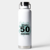 Chique 50e verjaardag waterfles (Achterkant)