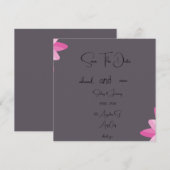 Chique 5,25 x 5,25-inch flatuitnodiging - halfglan kaart (Voorkant / Achterkant)