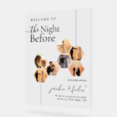 Chique aangepaste foto moderne repetitie diner wel acryl bord (Hoek)