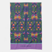 Chique  aangepaste offerte of naam vlinder theedoek (Verticaal)