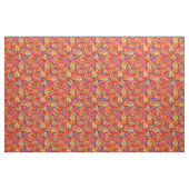 Chique aangepaste rode klaprozen op diepblauwe sto stof (Fat Quarter)