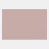 Chique aardetinten Zand Crème Mauve Effen Kleur Inpakpapier Vel (Voorkant 3)