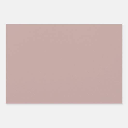 Chique aardetinten Zand Crème Mauve Effen Kleur Inpakpapier Vel (Voorkant 3)