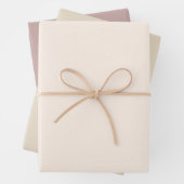 Chique aardetinten Zand Crème Mauve Effen Kleur Inpakpapier Vel (In situ)