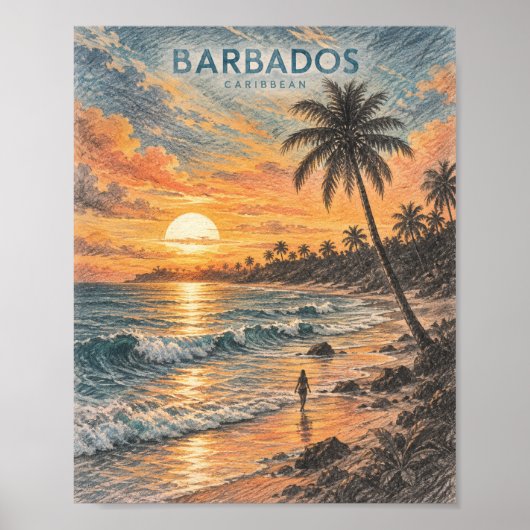 Chique aardse wandkunstprint poster (Voorkant)