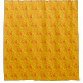 Chique Abrikozen Crush Abstract Bloem Douchegordijn (Voorkant)