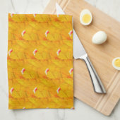Chique Abrikozen Crush Abstract Bloem Theedoek (Quarter Fold)