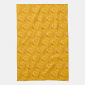 Chique Abrikozen Crush Abstract Bloem Theedoek (Verticaal)