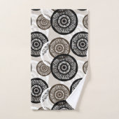 Chique Abstract cirkelpatroon neutraal Bad Handdoek (Handdoek)