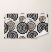 Chique Abstract cirkelpatroon neutraal Bad Handdoek (Handdoek)