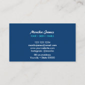 Chique Abstract Kleurrijke Alcohol Ink Waterverf A Visitekaartje (Achterkant)