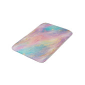 Chique Abstract Pastel Glitter Kleurpatroon Badmat (Gekanteld)