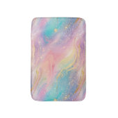 Chique Abstract Pastel Glitter Kleurpatroon Badmat (Voorkant Verticaal)
