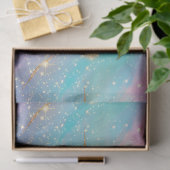 Chique Abstract Pastel Glitter Kleurpatroon Tissuepapier (Geschenk)